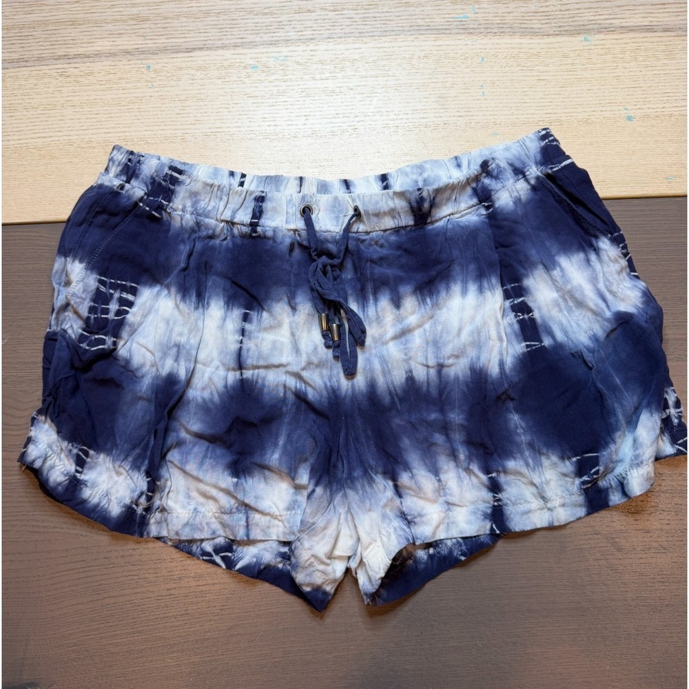 Splendid Shorts Women Medium Tie Dye Elastic Beach
